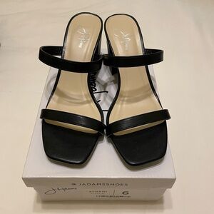 J. Adams Stormi strappy black heels, size 6
